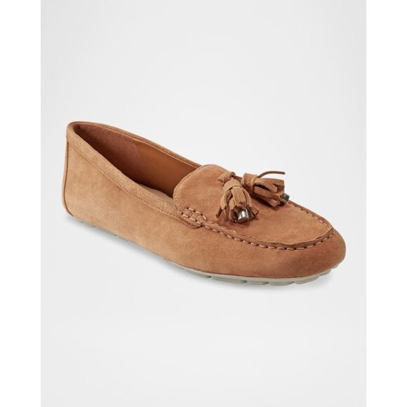 Marc Fisher LT Suede Moccasin Tassel Loafers in Medion Natural Size 6 - Picture 15 of 15